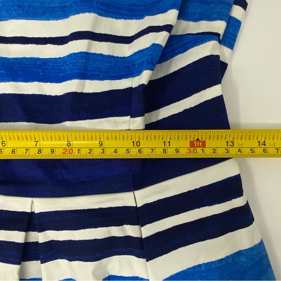 Kate Spade Blue Mariella Striped Dress Size 4 - Picture 10 of 13